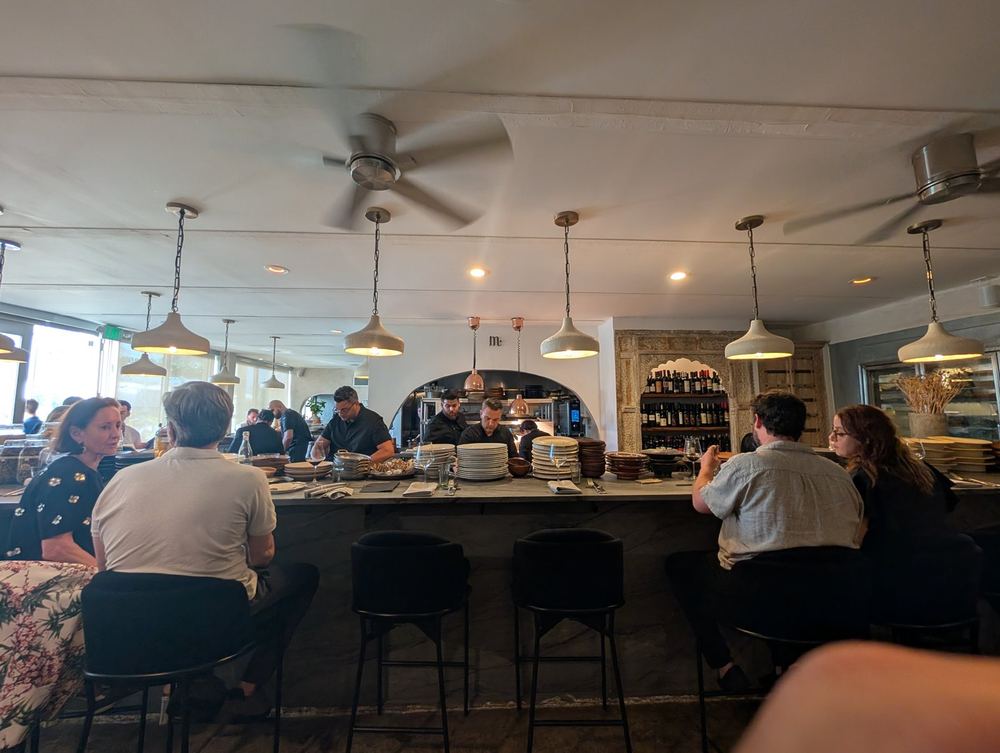 The chef's counter at Mutra in North Miami